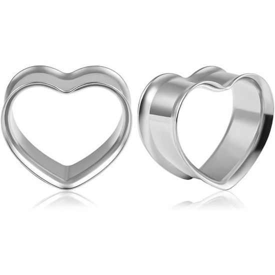 Plug D'oreille Double évasé En Acier Inoxydable Avec Fleur Creuse Pour Piercing étiré De 8 Mm à 16 Mm (8 Mm (0G) Doré, 8mm(0G), Métal