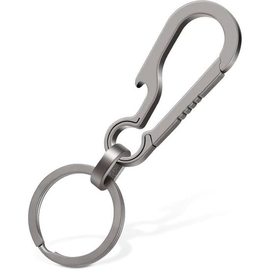 Porte Clef Titane, Prime Porte Clé Avec 1 Anneau Porte Clé Pour Homme