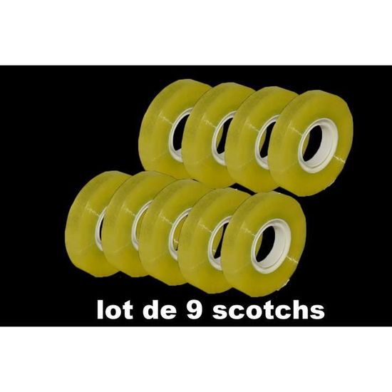 Lot De 6 Rouleaux Scotch Transparent 50mm X 66m | Adhésif Fort & Polyvalent | Pour Emballage & Bricolage