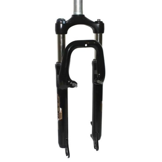 Fourche Vtt 26  Zoom 386Mlo A Ressort Noir Reglable-Blocable Deb. 60Mm Pivot Lisse 296Mm 1''1-8-28,6 Ext. Compt. V-Brake-Disc