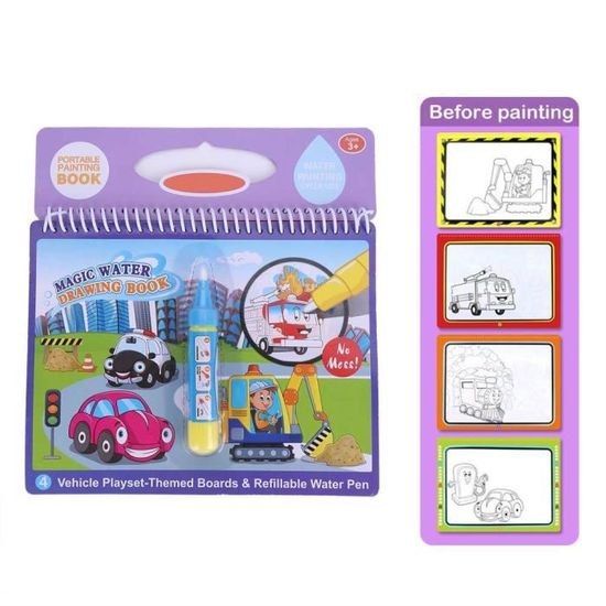 LIVRE À COLORIER AVEC CRAYON À EAU - SOUS L'OCÉAN - BRICOLAGE / Dessin, peinture et coloriage