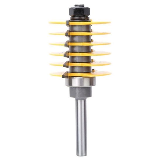 Fraise à Bois Pour Assemblages à Tenons & Mortaises - Tige 8 Mm, Diamètre Coupe 40 Mm | Pour Portes, Étagères