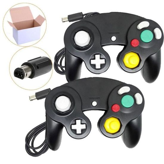 EFUTURE de jeu classique avec filaire classique pour Wii 2pcs Noir Cdiscount