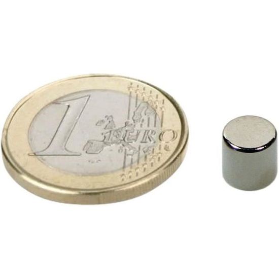 10 Aimants Néodyme Ronds Ø30x8mm - Bleu Avec Capuchon | Puissance 2,7kg - Pour Tableau Et Bureau
