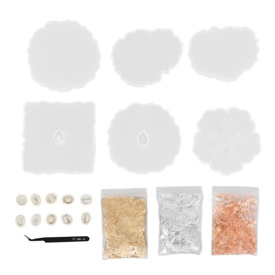 Moule Silicone Accent Floral - Pour Résine, Béton, Bijoux - Forme Pot De Fleur - Idéal Pour Créations DIY