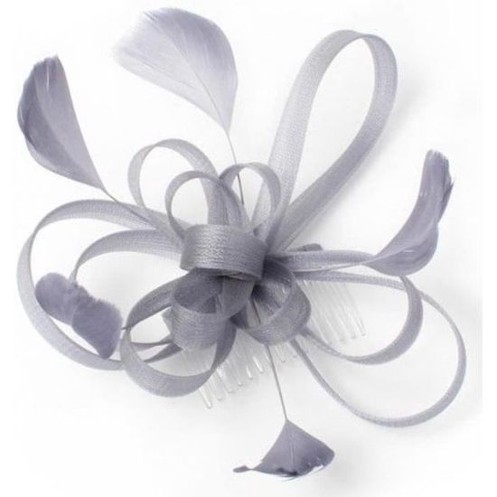 Bibi Beige Avec Fleur Nude - Accessoire Rétro Pour Mariage, Soirée, Bal, Avec Bandeau Et Pince
