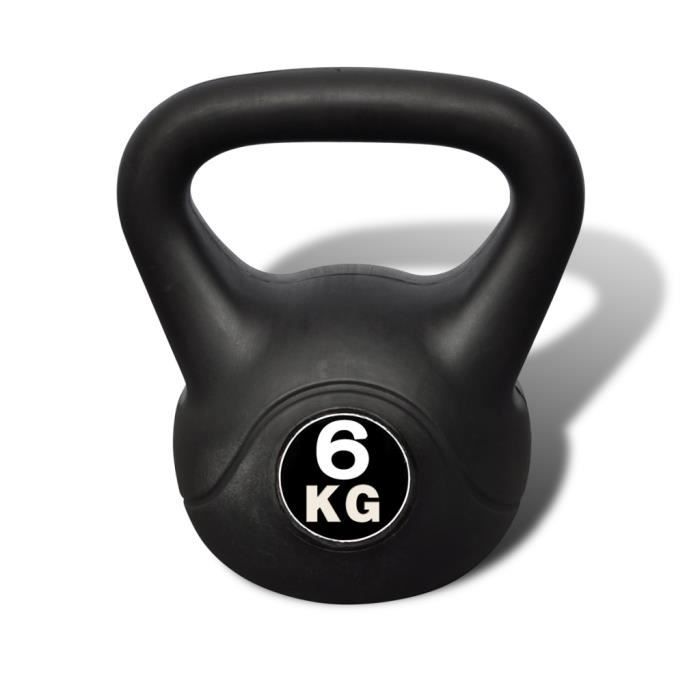 Kettlebell noir 6 kg