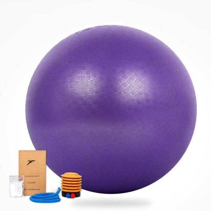 Ballon de Fitness Suisse Epais Exercice de Yoga Gym Stabilité Anti-Explosion avec Pompe à Main 55cm 65cm 75cm pour Entraînement 1894