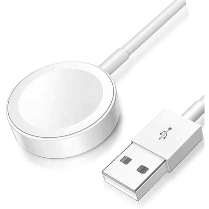 Cable de charge sans fil Blanc 1 mètre chargeur rapide pour Watch Serie 2 42mm - Marque Yuan Yuan -