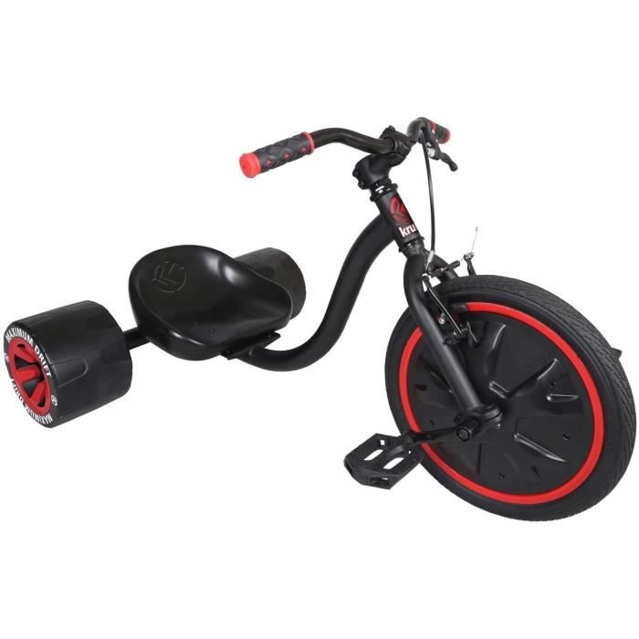 Voiture a pedales Authentics modele mini drifte - Noir et rouge