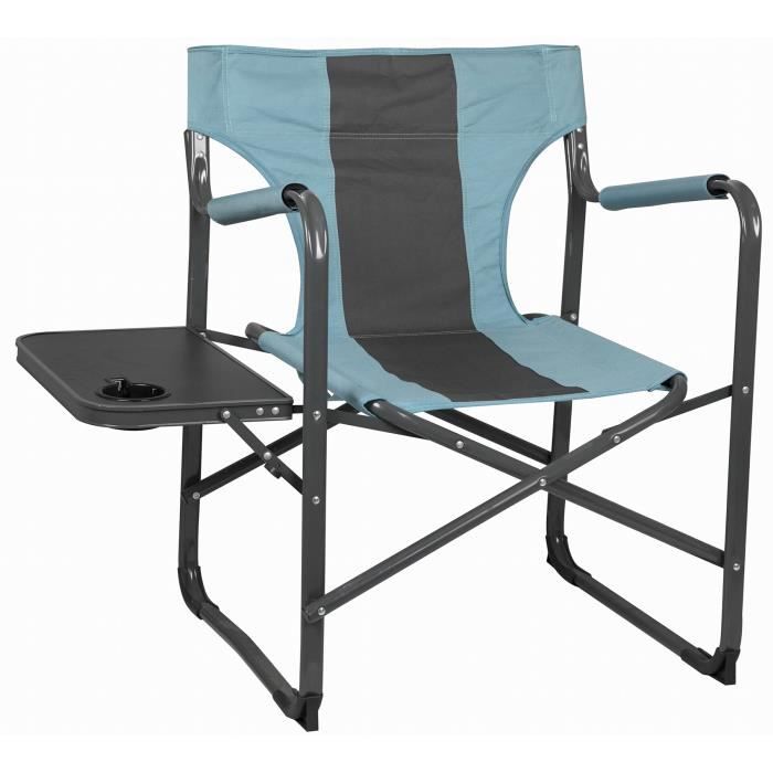 Capture Outdoor, Fauteuil Confort, Siège Camping Deluxe -Relax CR-136-, avec tablette latérale repliable, porte gobelet intégré, …