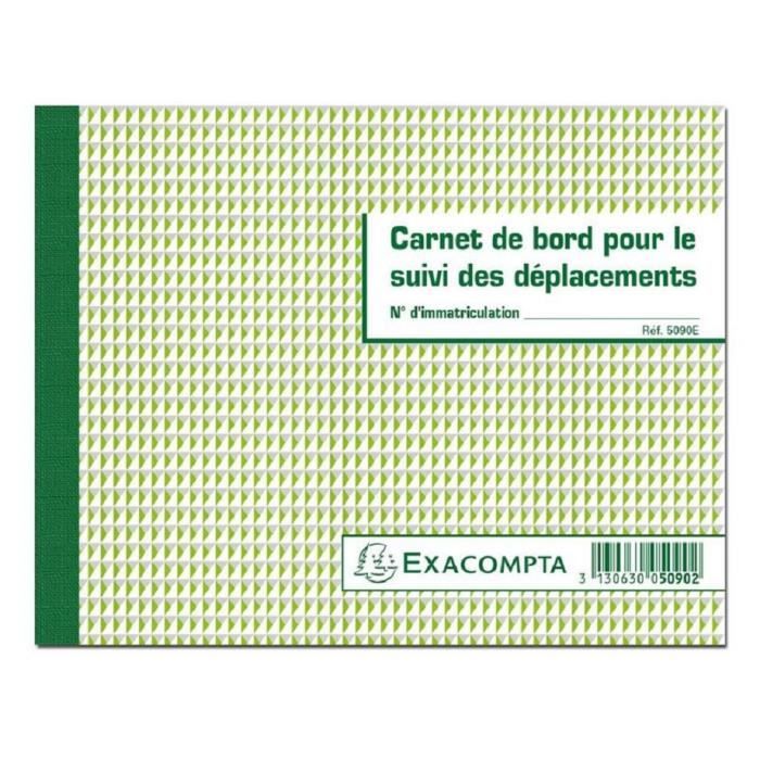 Exacompta - Carnet de bord - Suivi de déplacement