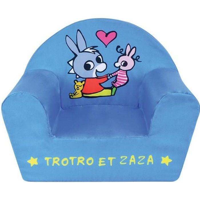 Trotro et Zaza Fauteuil Club en Mousse pour Enfant