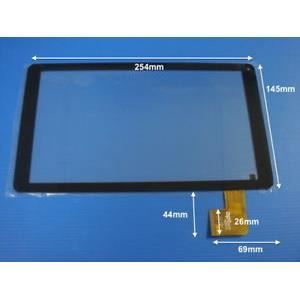 Mobitech@ Vitre tactile THOMSON : TEO10R-BK16C (10-) couleur Noir avec autoadhésif