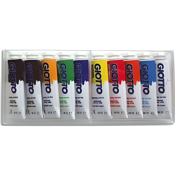 Boite de 10 tubes 10ml de gouache - couleur ass…