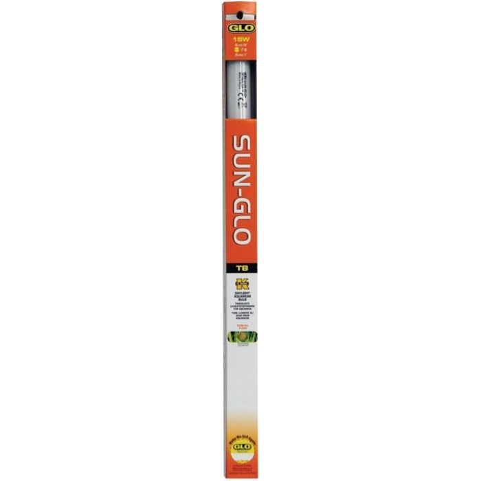 SUN-GLO Tube fluorescent T8 15 W - 45 cm - Pour aquarium