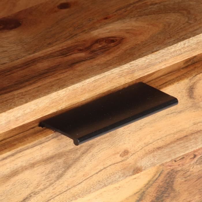 BEL Table de chevet 40x30x50 cm Bois d'acacia massif # 0