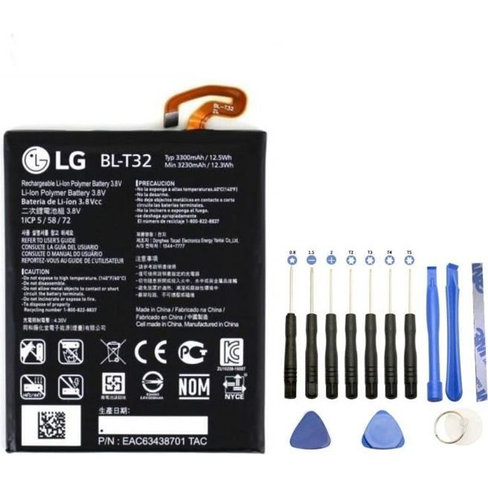 Batterie BL-T32 pour LG G6 + Kit outils 13 pièces