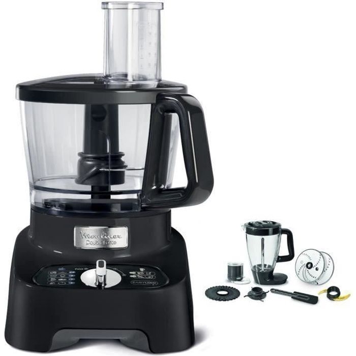 SHOT CASE - MOULINEX - Robot Multifonction DOUBLE FORCE 1000 W et 8 accessoires FP821811