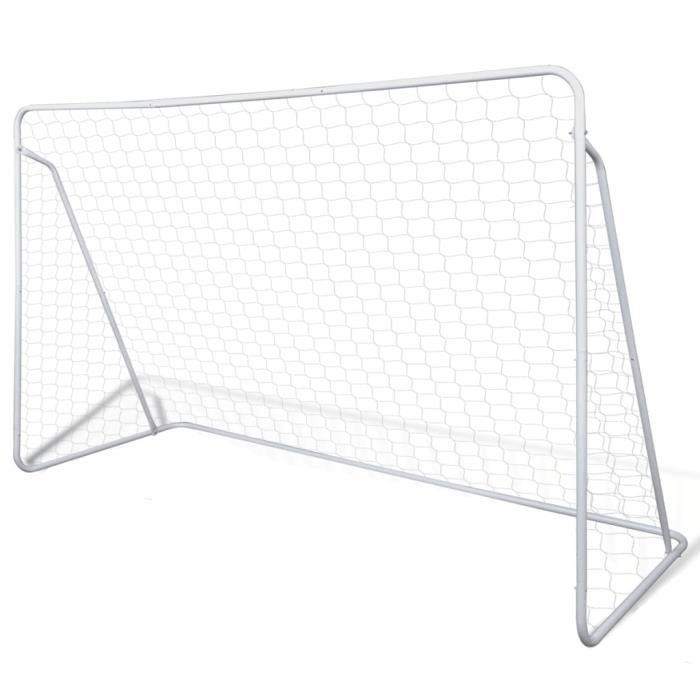 Cage de but de football 240 x 90 x 150 cm Acier