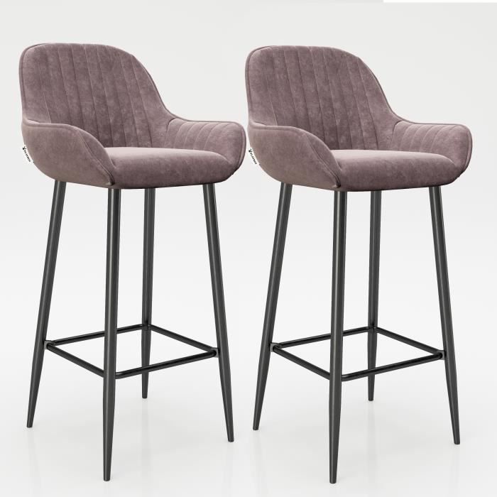 TABOURET DE BAR MARILYN: le set de 2 confortables tabourets de bar, au style vintage des années 60, design par Phoenix Suisse