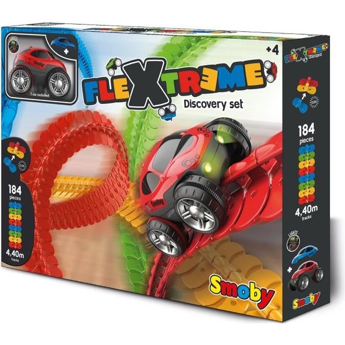 FleXtreme Set Decouverte - Circuit voiture - 4,40 mètres de long - SMOBY