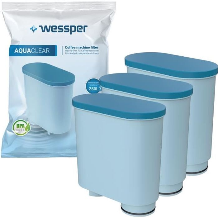 Wessper Filtre à eau similaire à Philips CA6903/10, pièces de rechange pour cafetiere Saeco HD8827/09