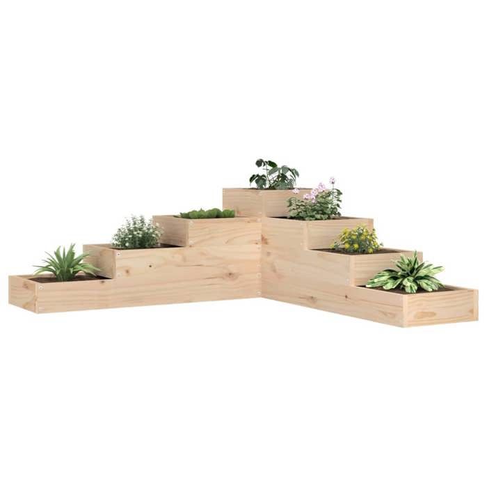 vidaXL Jardinière 4 Niveaux Bois de Pin