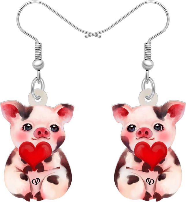 Paire D'arcs Fleurs Trop Mignons En Poils De Cochon – Fait Main, Multicolore
