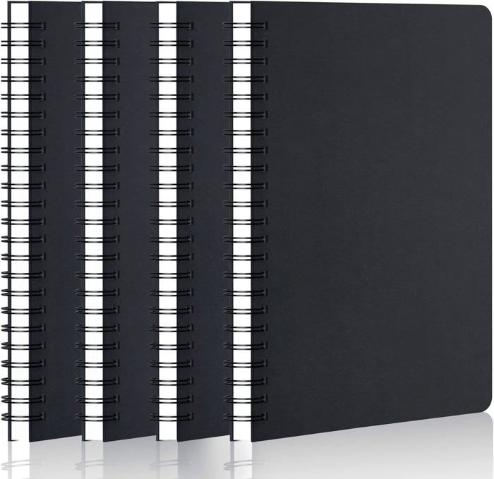 Lot De 24 Cahiers A5 Kraft Lignés - 60 Pages Par Bloc, Papier 80gsm Écologique, Carnets De Notes Vierges Pour Écriture, Dessin Et Idées