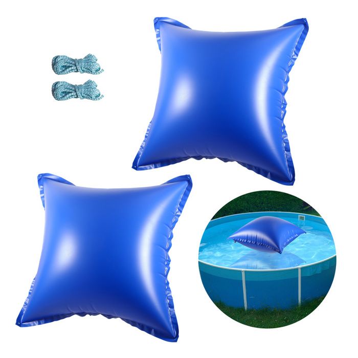Oreiller Gonflable Pour Piscine 122x122cm - Protection Hivernage Anti-gel, Avec Corde, En PVC Résistant