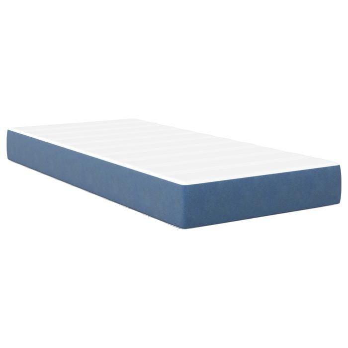 PROMOTION Matelas à ressorts ensachés Bleu Medium 80x200x20 cm Tissu 25089 - BestMeuble