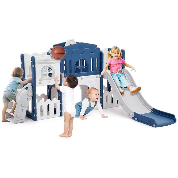 Toboggan Miniature Bois – Maison De Poupée – 19,5 X 12 X 6 Cm – Déco Et Jeu – Enfant