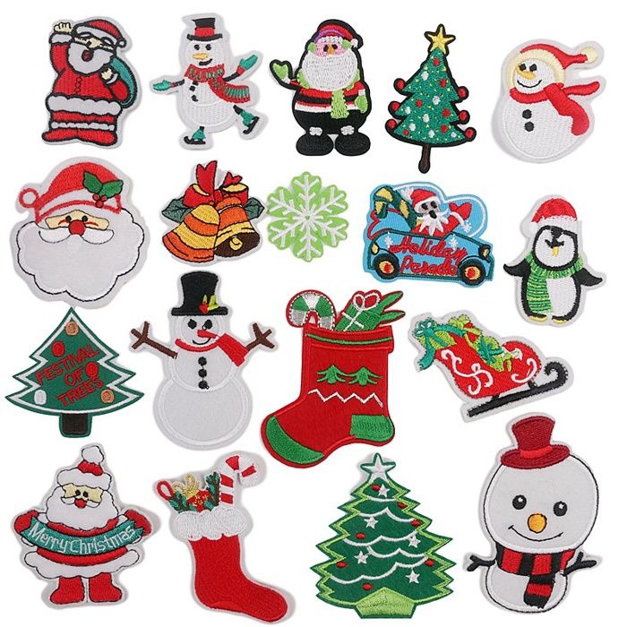 1pc patch repassage noël autocollant père noël - France