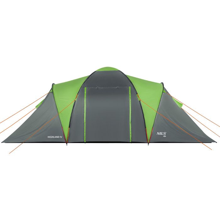 Tente de camping - NILS CAMP - Highland IV - 4 personnes - Deux chambres doubles - Grand vestibule avec sol