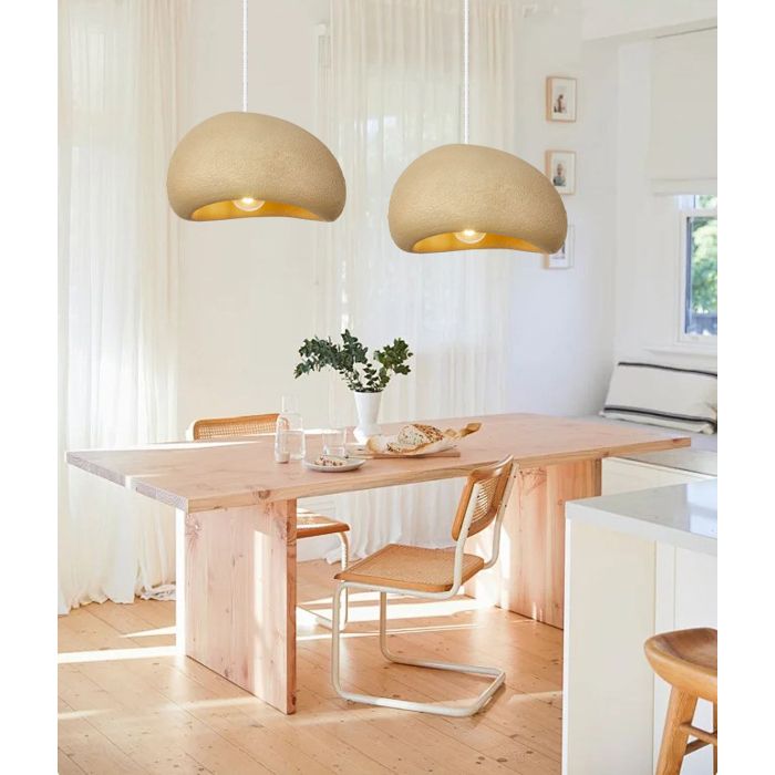 ElektraH 2pcs Suspension Luminaire Moderne 30cm Lustre Vintage Abat-jour en Ciment Jaune Lampe de Plafond Industriel Style Nordique ElektraH 2pcs Suspension Luminaire Moderne 30cm Lustre Vintage Abat-jour en Ciment Jaune Lampe de Plafond Industriel Style Nordique