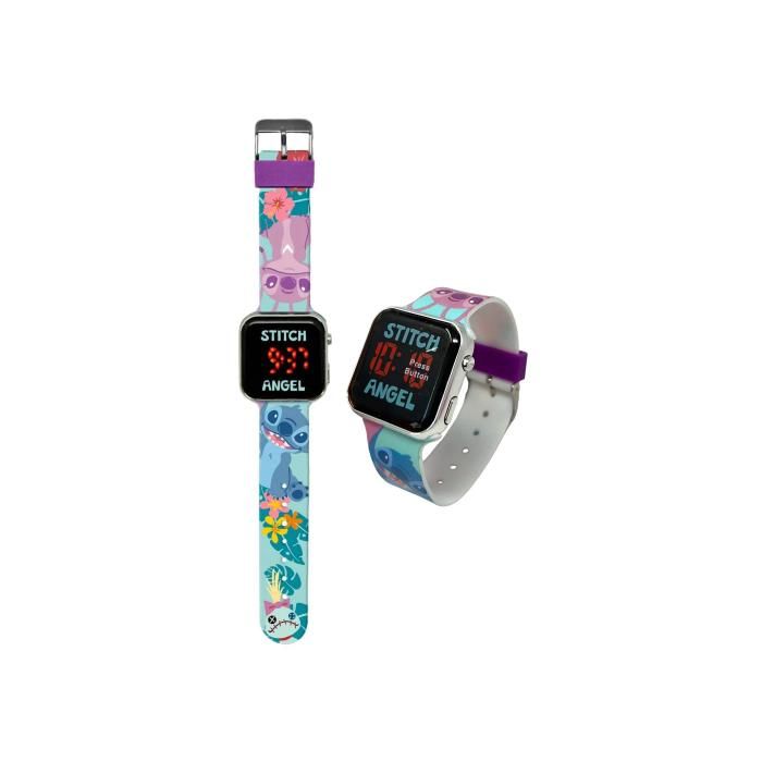 Montre numérique - DISNEY - LILO ET STITCH - LED - Affichage 12h - Pile CR2032 fournie