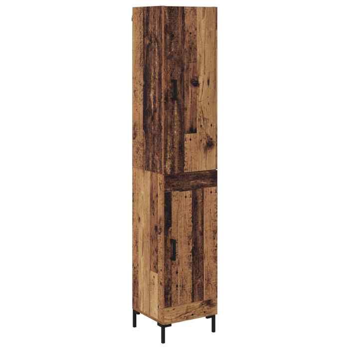 SALE 2026Buffet haut Haut Armoire - Placard vaisselier - WINWIN - Bois Ancien 69 5x34x180cm - bois dingénierie 30.97 Kg 2000060