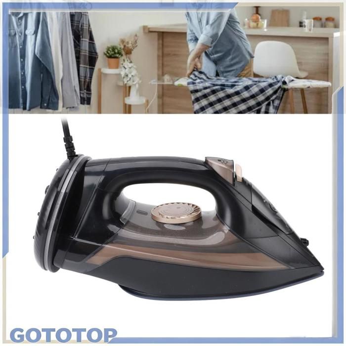 GOTOTOP Fer à vapeur Iron à Vapeur 2200W avec Vapeur Puissante 420 Ml de Réservoir Deau Humide Ferriage electromenager amovible - Goto