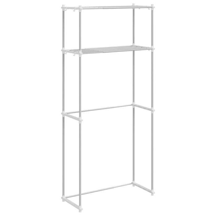 Promotion avril*Étagère pour machine à laverPARAJIEdesign Élégant1 PCArmoire de salle de bain Blanc 70x27x136cm Aluminium_143
