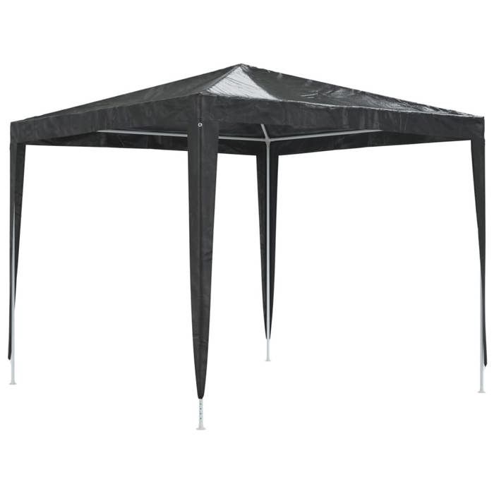 Tente de réception professionnelle 25x25 m 90 g/m² durable - vidaXL - polyéthylène - anthracite - 25 x 25 x 24 m mtz21k416