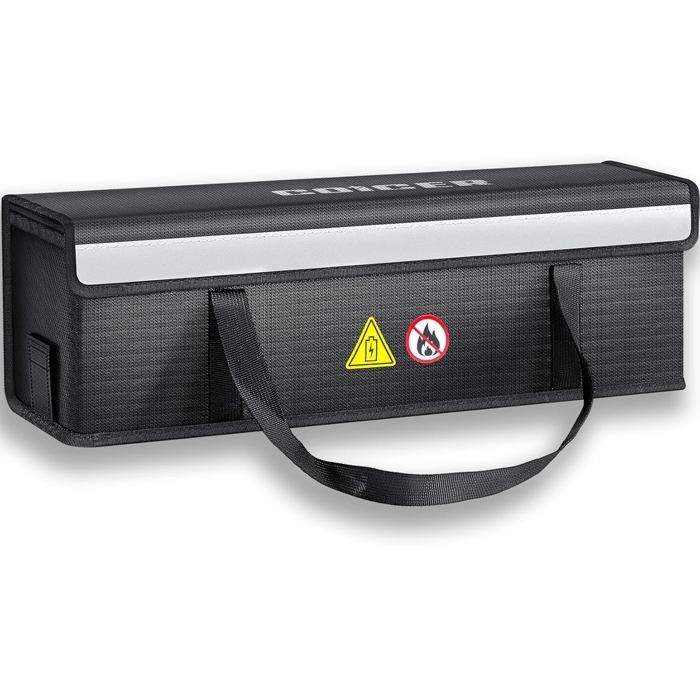Batterie Trottinette Électrique Sac À Batterie Pour Vae Ignifuge Boîte Ignifuge De Protection Pochette Anti Feu Protectio[OO748]
