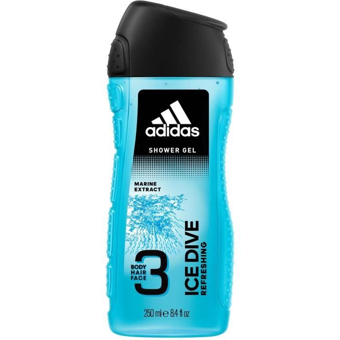 ADIDAS Gel douche Ice Dive 3En1 250 ml Cdiscount Au quotidien