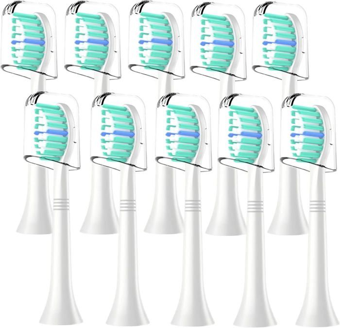 Lot De 8 Têtes De Brosse à Dents Demirdental Maxi Medium Pour Philips Sonicare - Neuf