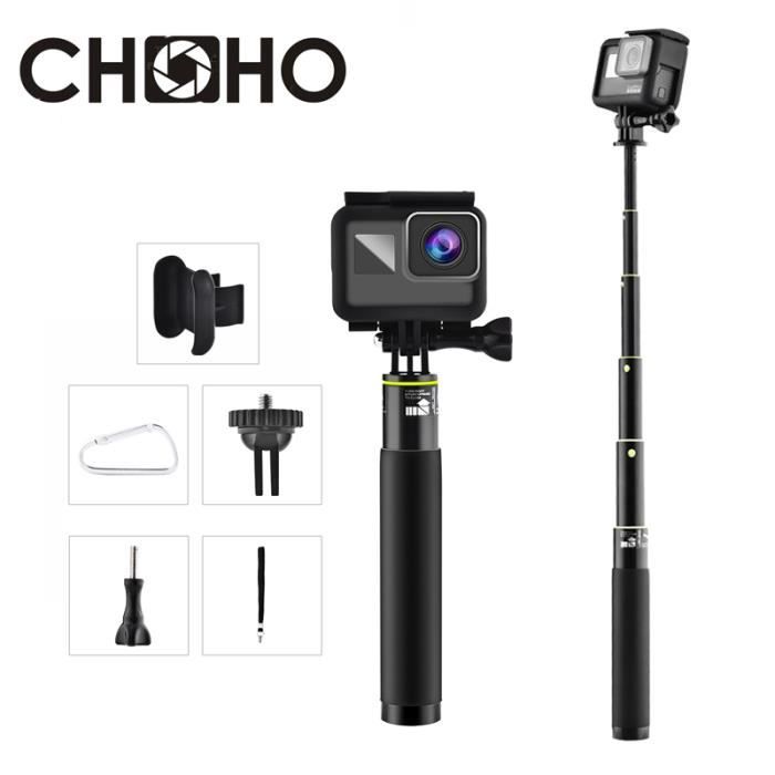 A-Go Pro Stick Selfie Sticks Selphie, GoPro HERO, Xiaomi SJ, Accessoires pour appareil photo, Extensible, Sup