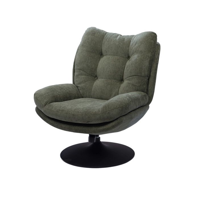 Fauteuil pivotant Magnum Vert pied noir RECONDITIONNÉ Fauteuil pivotant Magnum Vert pied noir RECONDITIONNÉ