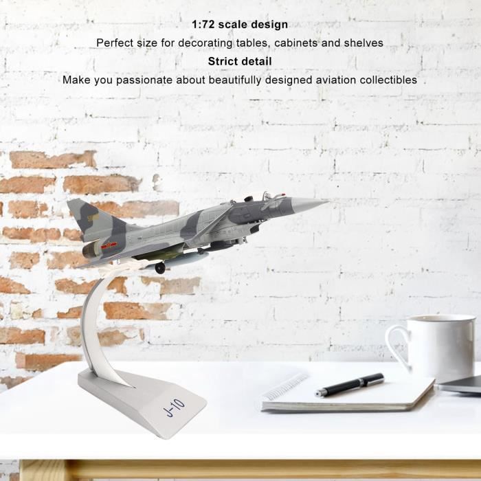 Modèle De Chasseur En Alliage - Avion Jouet à Friction, Réaliste, Pour Enfants, Décor Bureau - 4 Pièces