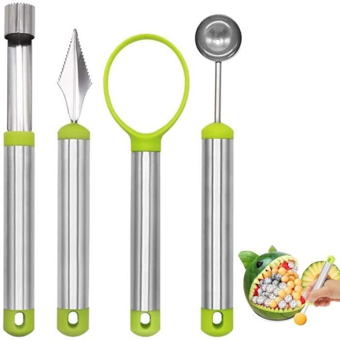 Outil à Découper Les Fruits En Acier Inoxydable,Cuillère De Melon,Vide