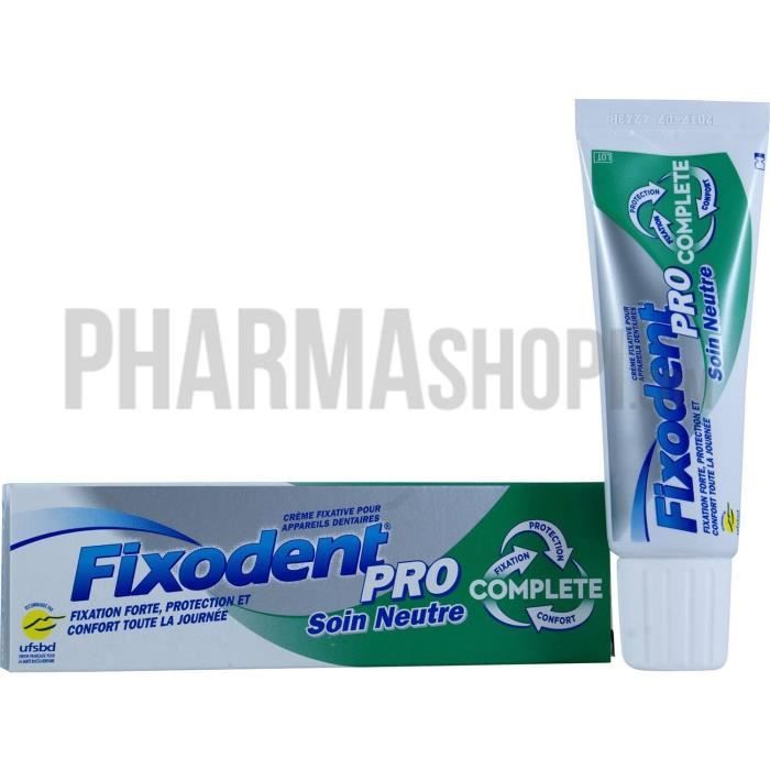 Produits pour prothèses dentaires Fixodent Pro Soin Neutre 47 g 435314