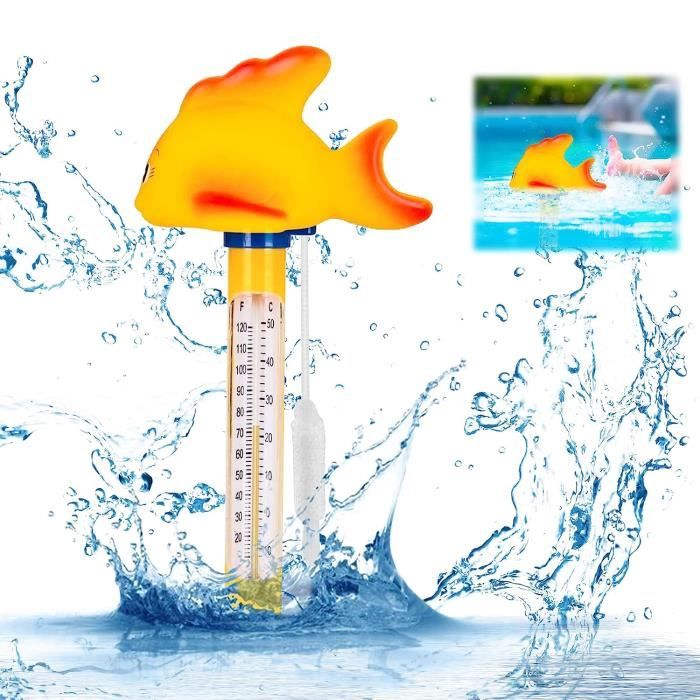 Thermomètre Flottant Pour Piscine, Spa, Baignoire - Avec Cordelette - Résistant Aux Chocs - Lecture Facile